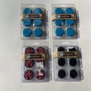 Decorative Bottle Caps for Crafting Jewelry - 24 Caps Total